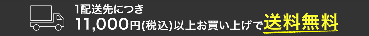 1配送先につき11,000(税込)以上お買い上げで送料無料