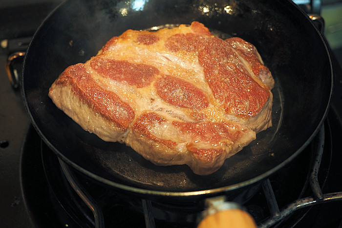 350gの極厚豚ステーキ